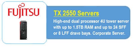 Fujitsu TX2550 Tower Servers